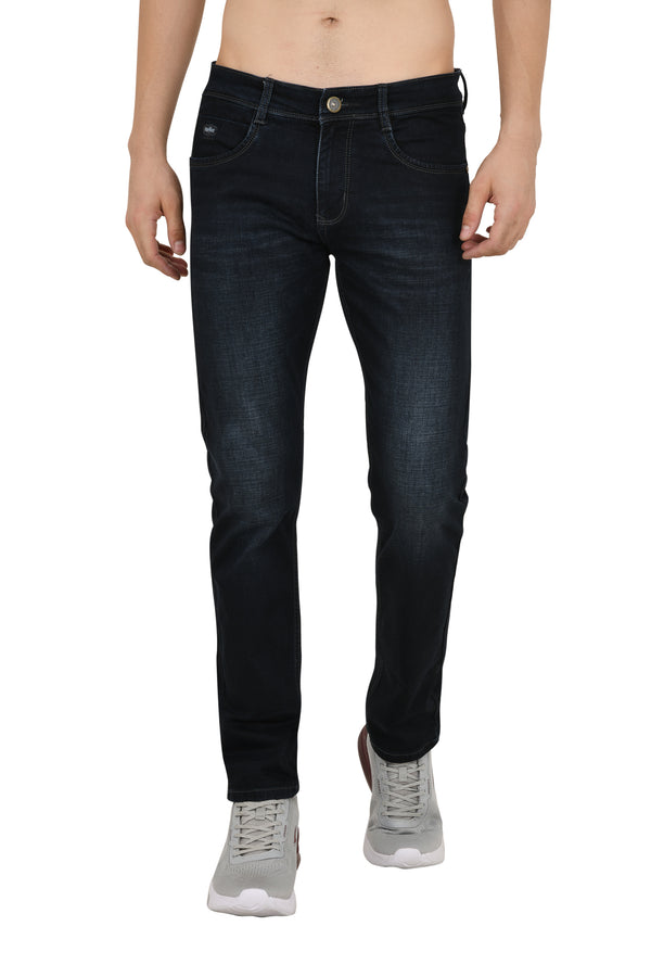 Charcoal Blue Jeans Narrow Fit