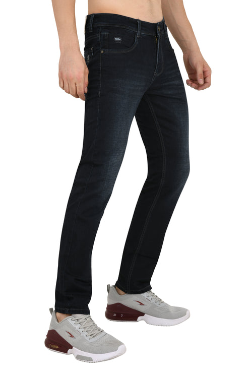 Charcoal Blue Jeans Narrow Fit