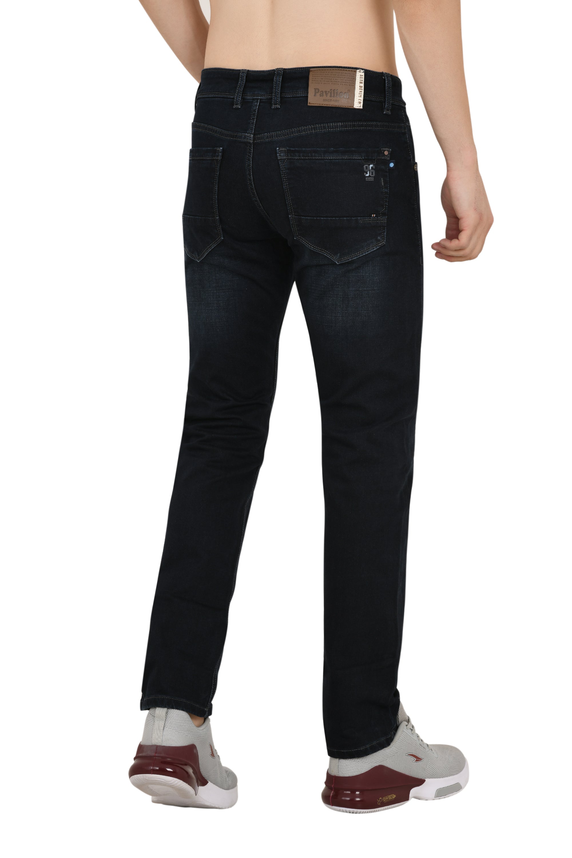 Charcoal Blue Jeans Narrow Fit