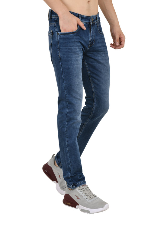 Light Blue Colored Narrow Fit Jeans