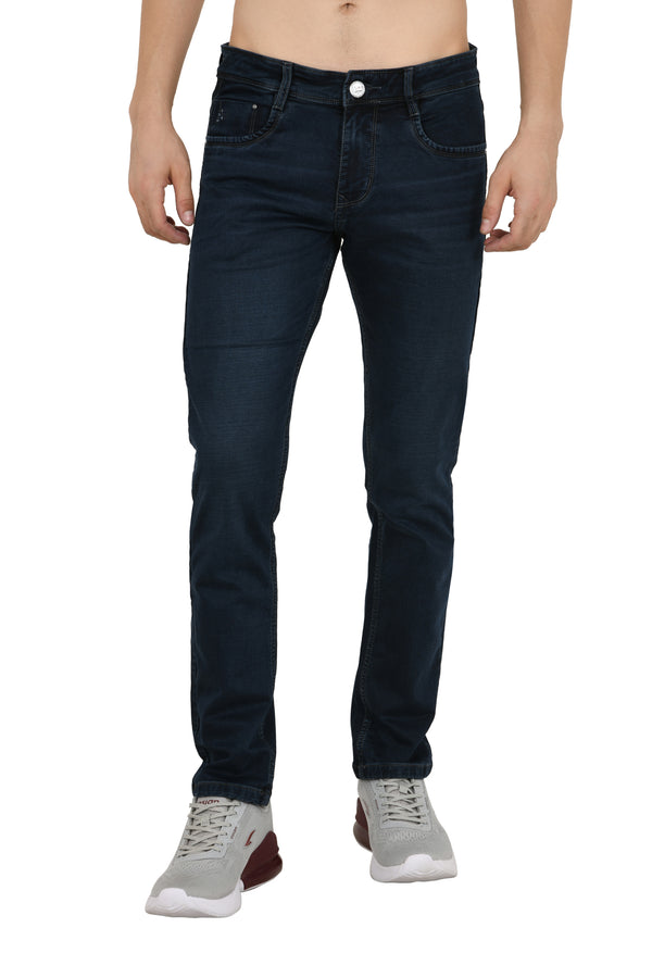 Dark Blue Colored Narrow Fit Jeans