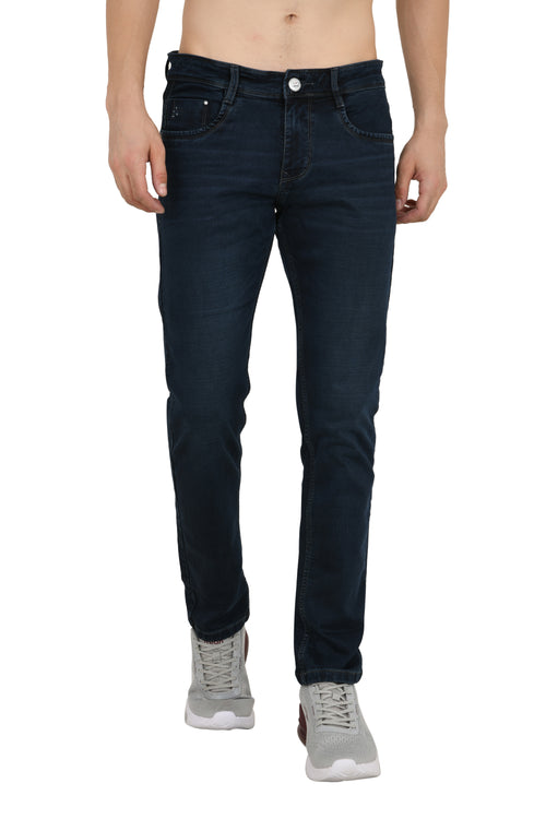 Dark Blue Colored Narrow Fit Jeans