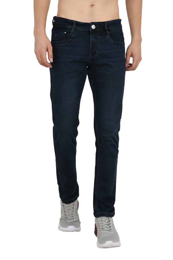 Dark Blue Colored Narrow Fit Jeans