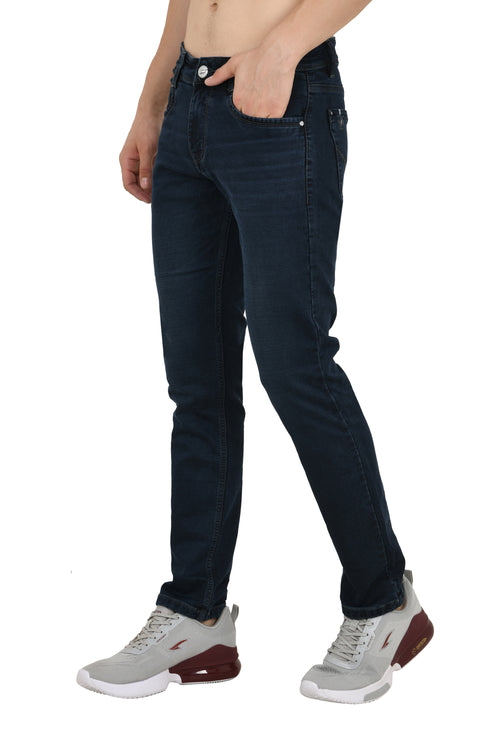 Dark Blue Colored Narrow Fit Jeans