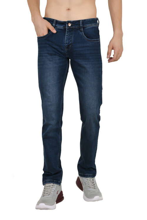 Blue Colored Narrow Fit Jeans
