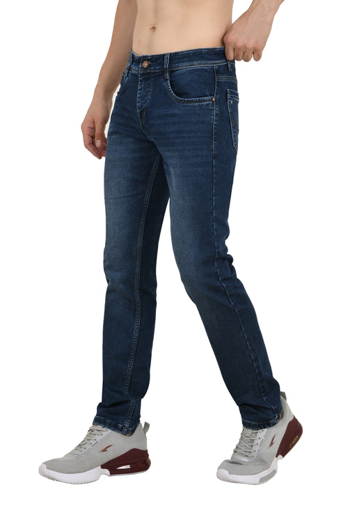 Blue Colored Narrow Fit Jeans
