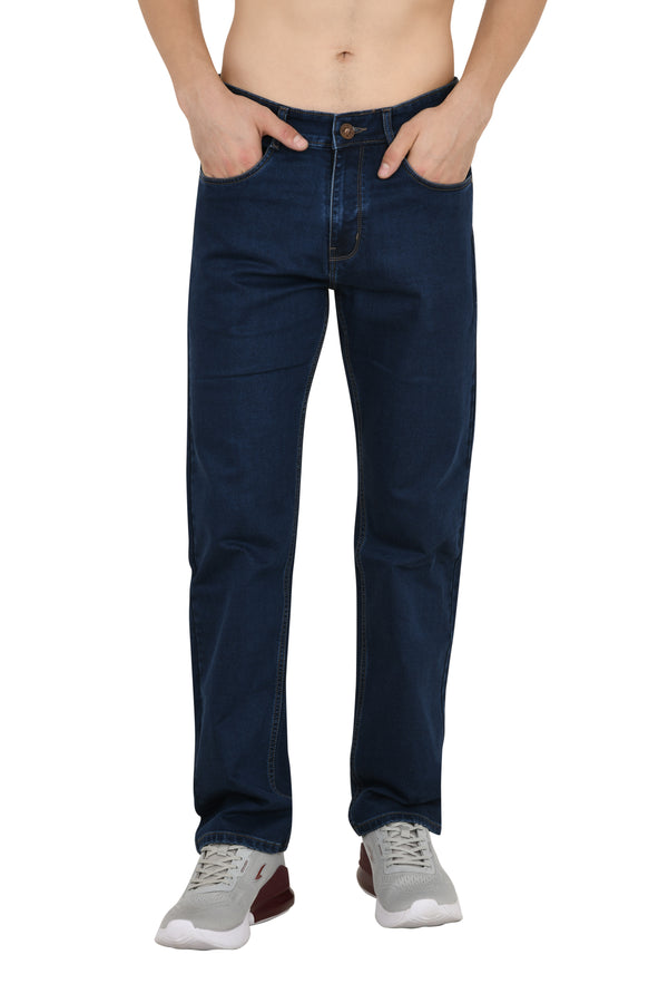 Dark Blue Straight Fit Jeans