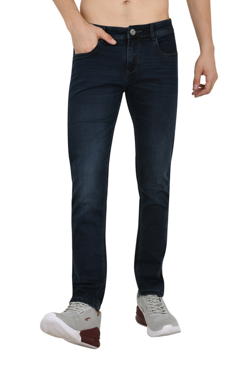Charcoal With Shaded Blue Narrow Fit Jeans