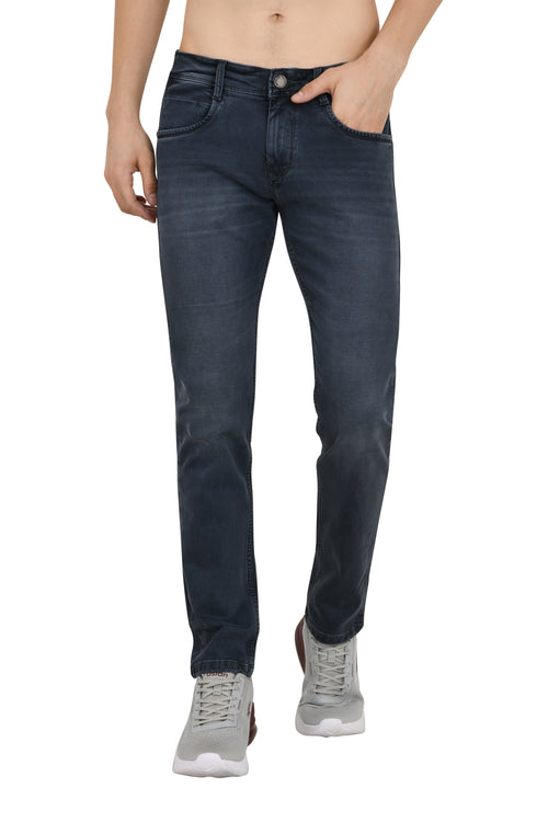 Semi Dark Grey Narrow Fit Jeans