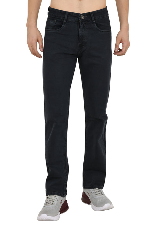Charcoal Jeans Straight Fit Jeans