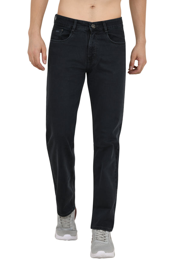 Charcoal Jeans Straight Fit Jeans
