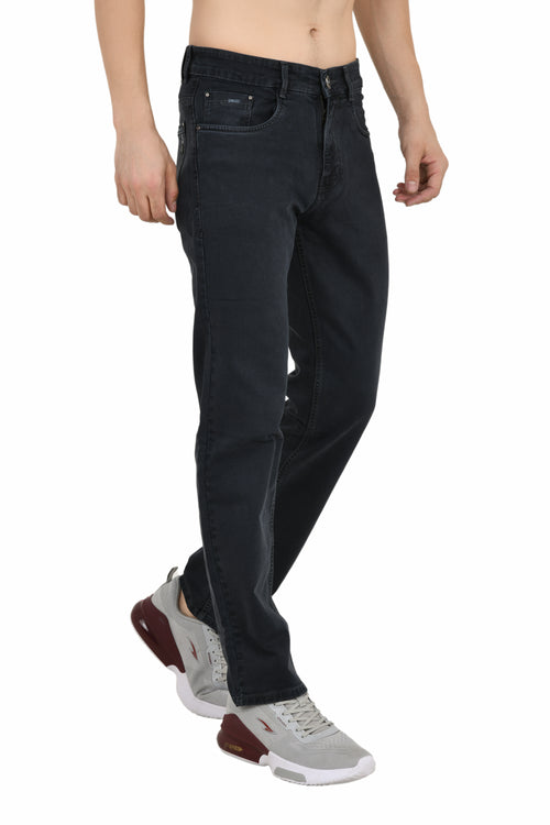 Charcoal Jeans Straight Fit Jeans