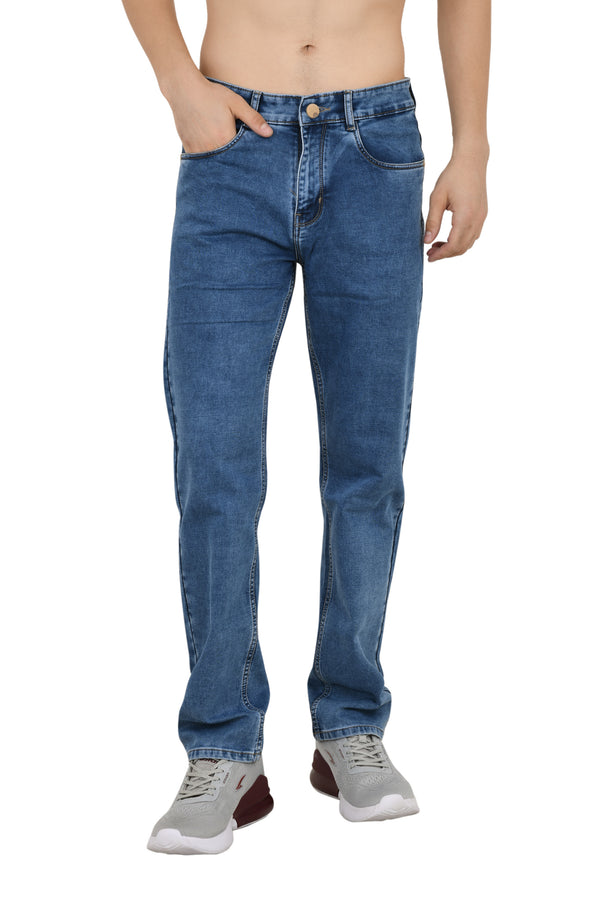 Light Blue Straight Fit Jeans