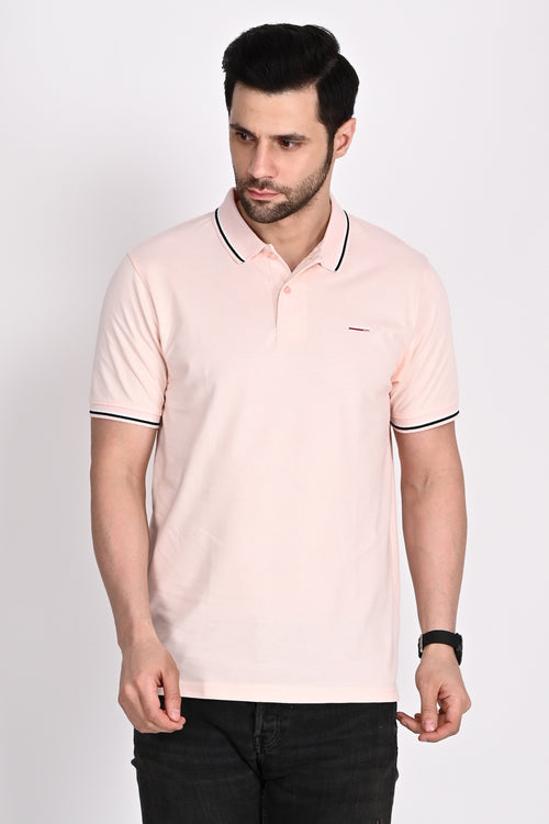 Mens Misky Pink Polo Tshirt