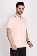 Mens Misky Pink Polo Tshirt