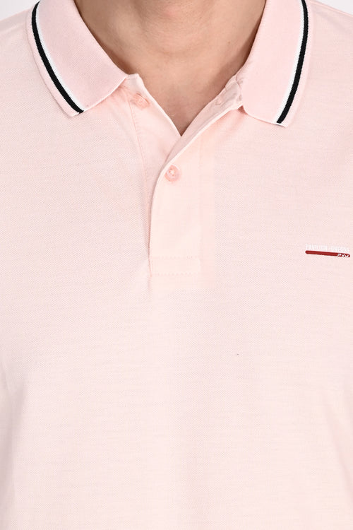 Mens Misky Pink Polo Tshirt