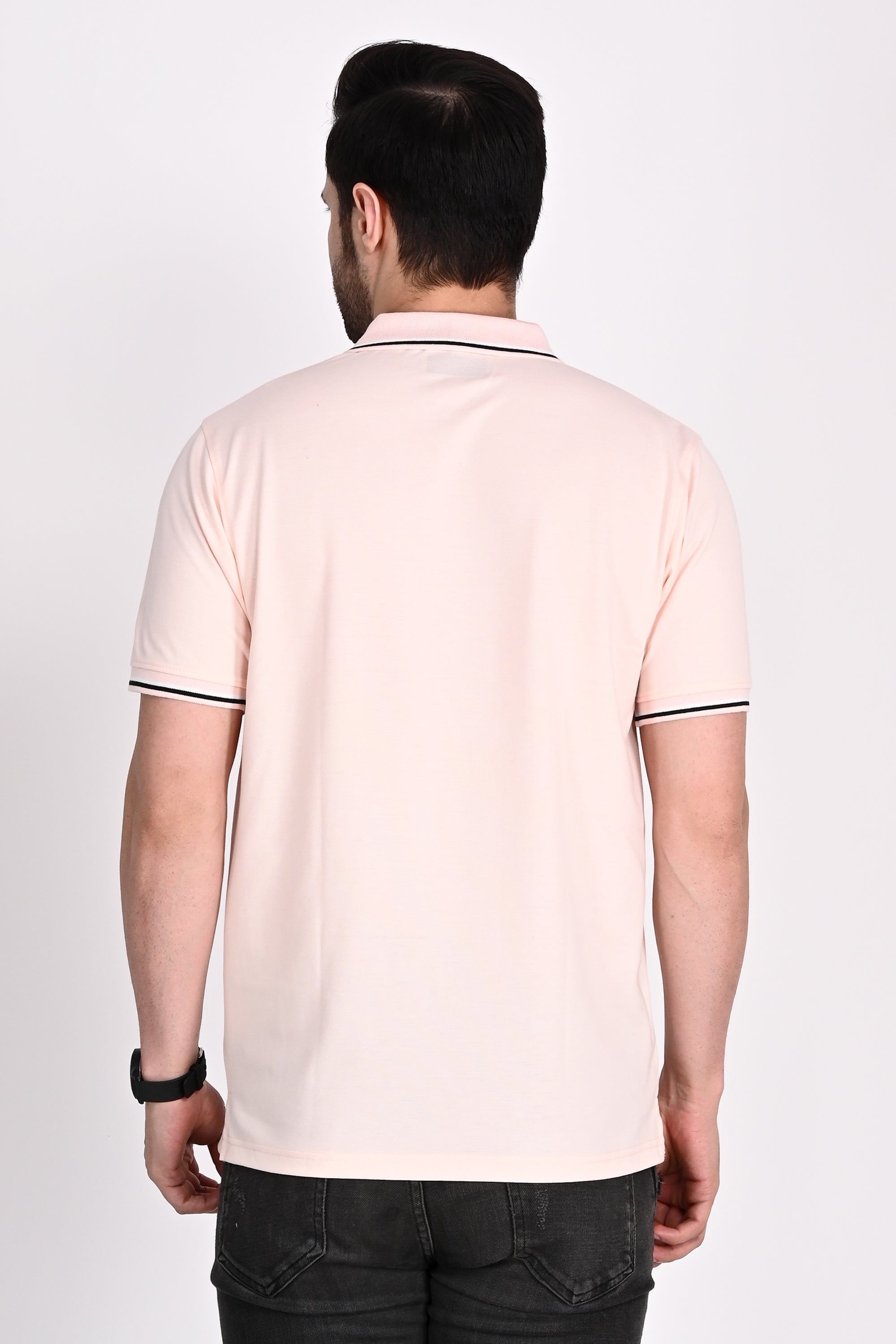 Mens Misky Pink Polo Tshirt