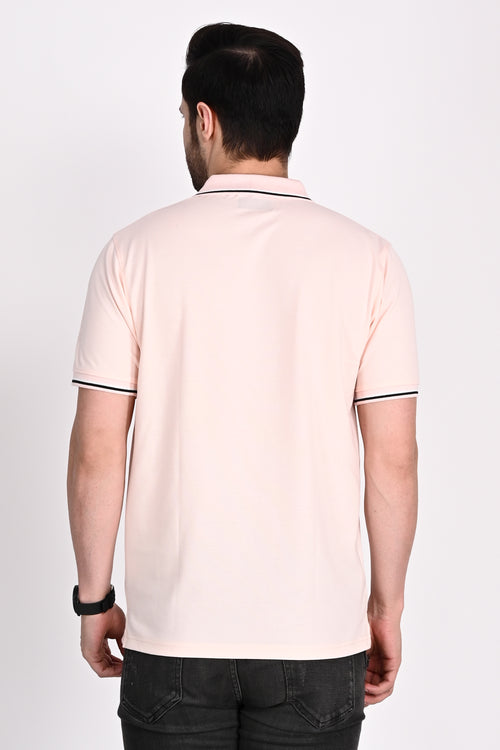 Mens Misky Pink Polo Tshirt