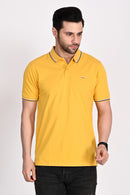 Mens Mustard Polo Tshirt