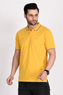 Mens Mustard Polo Tshirt