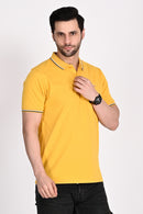 Mens Mustard Polo Tshirt
