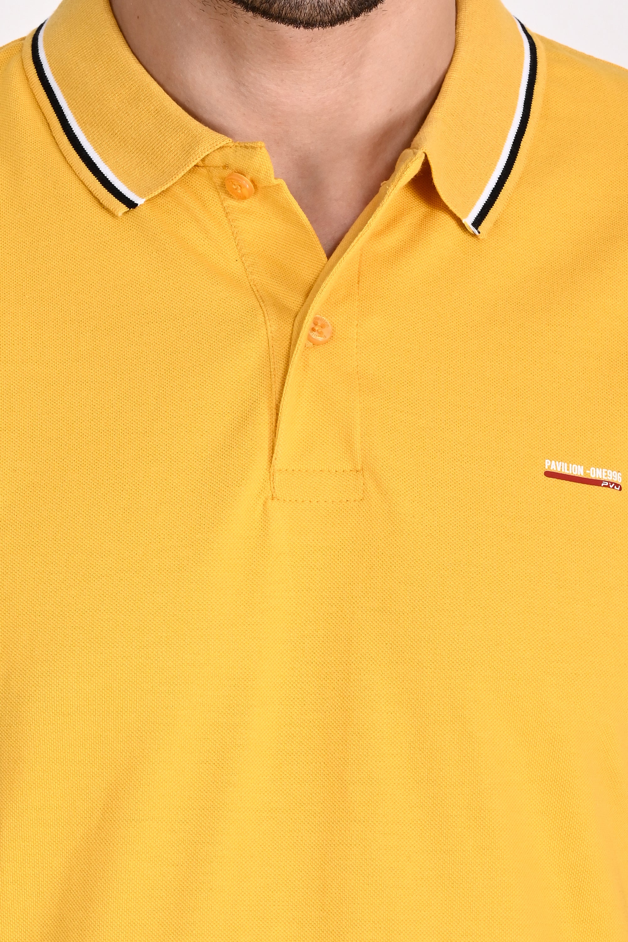 Mens Mustard Polo Tshirt