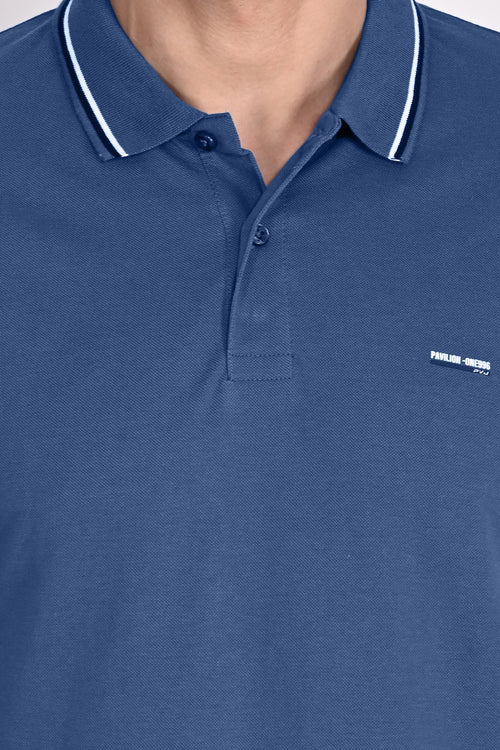 Mens Naval Blue Polo Tshirt