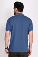 Mens Naval Blue Polo Tshirt