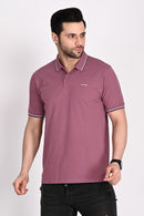 Mens Dusty Rose Polo Tshirt
