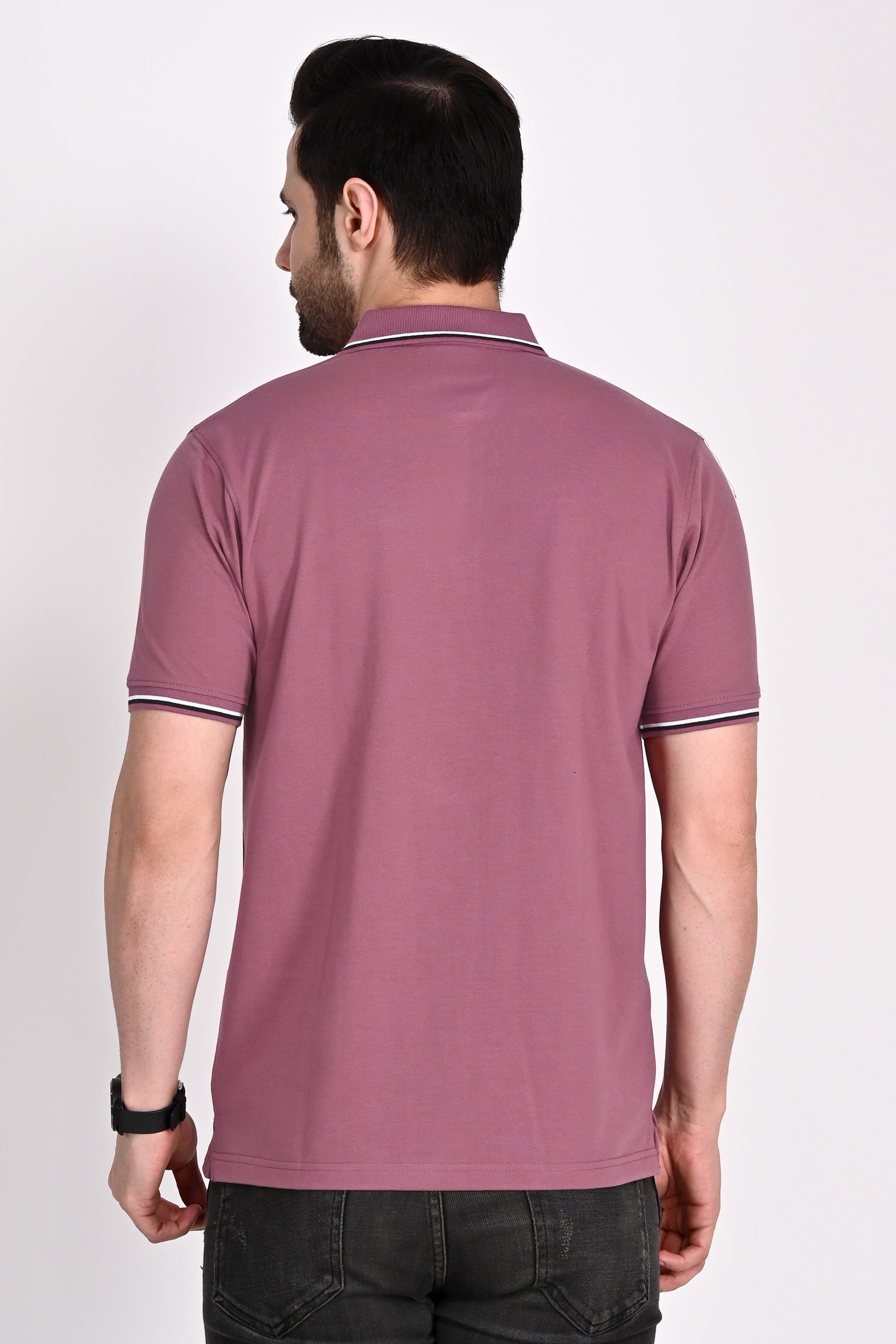 Mens Dusty Rose Polo Tshirt