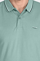 Mens Opal Blue Polo Tshirt