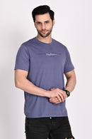 Everyday wear Solid Graphic Violet Tshirt