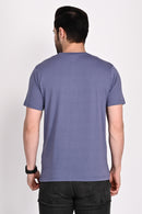 Everyday wear Solid Graphic Violet Tshirt