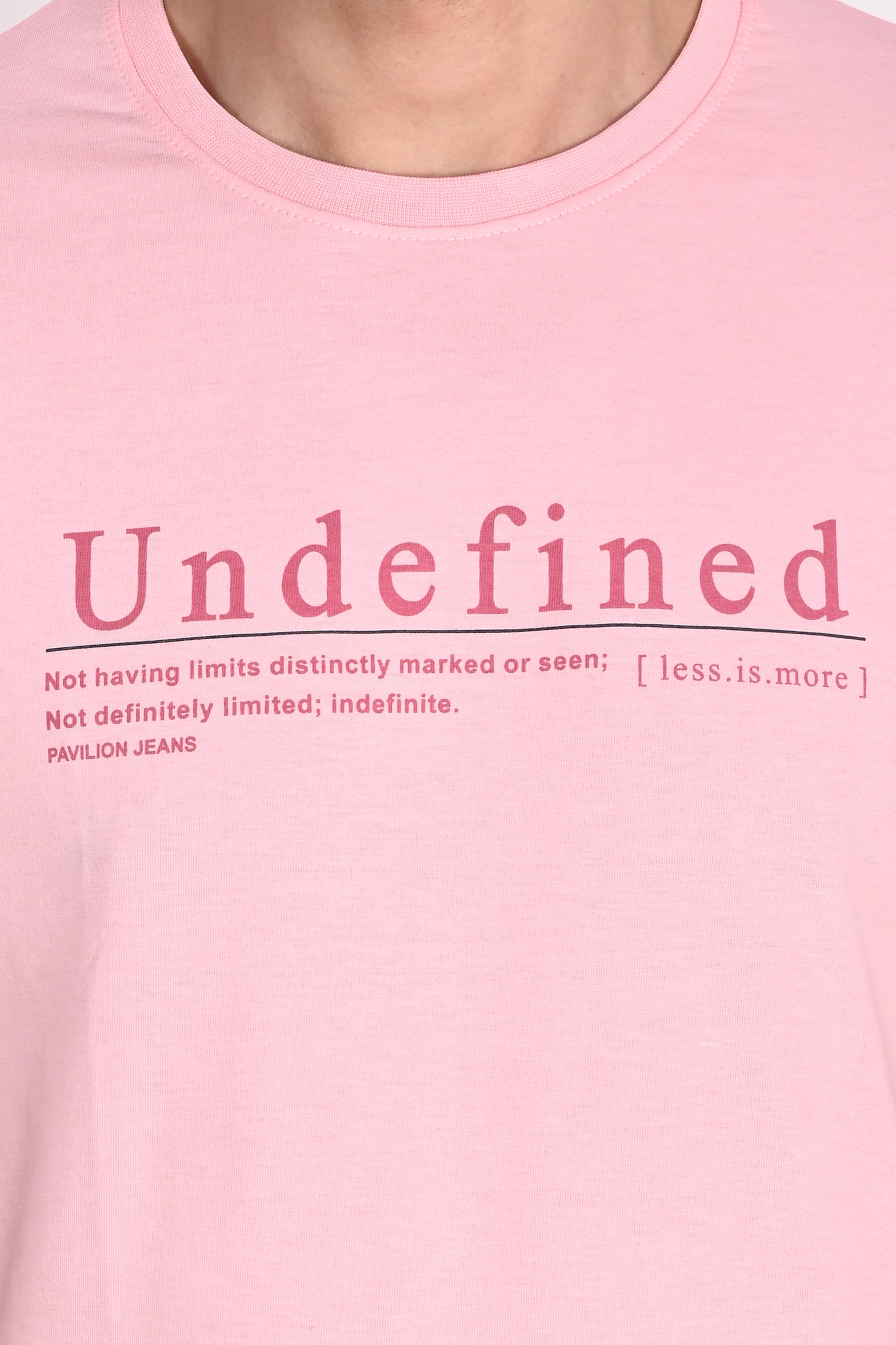 Everyday wear Solid Graphic Pink Tshirt