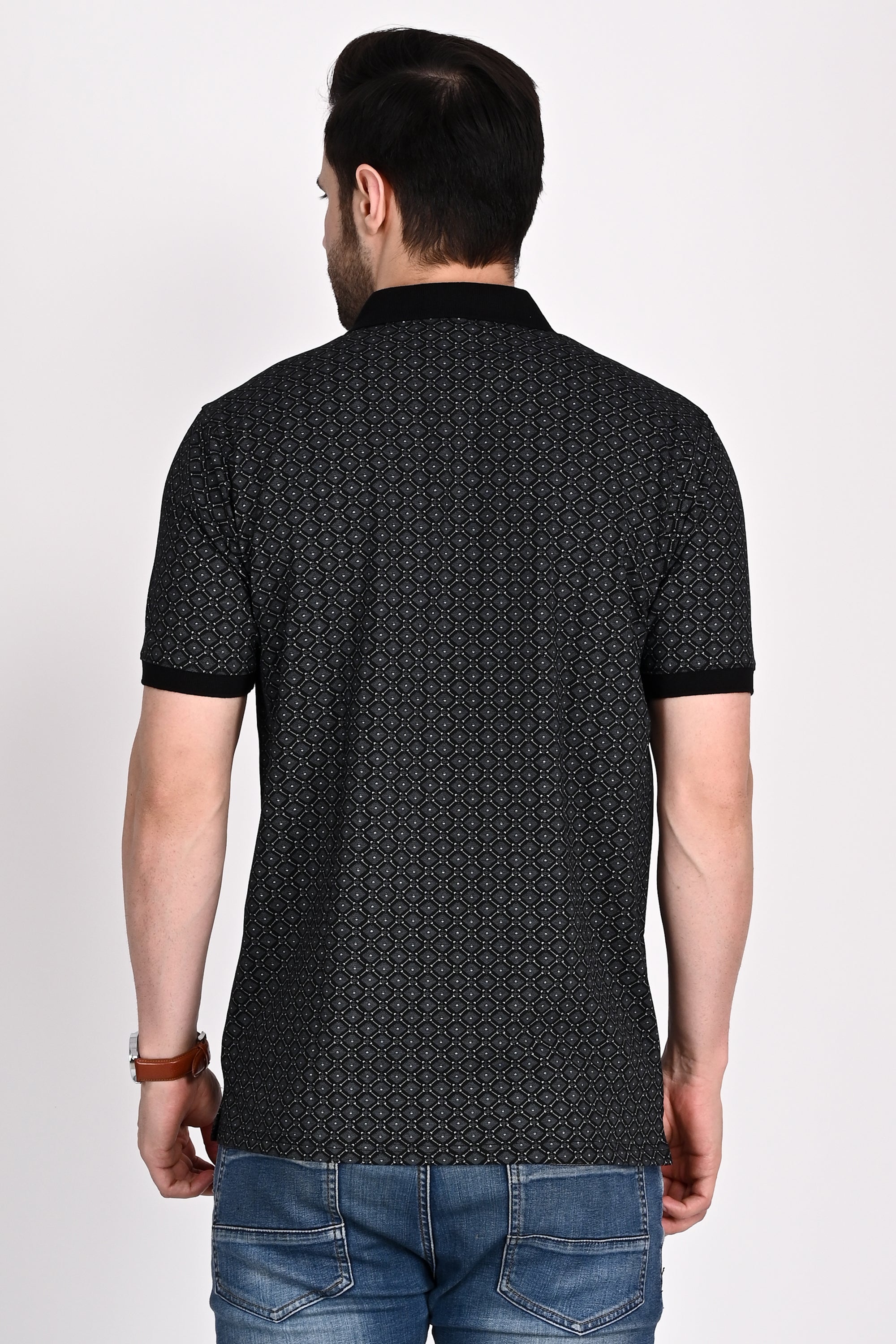 Regular Fit Printed Polo T-Shirt