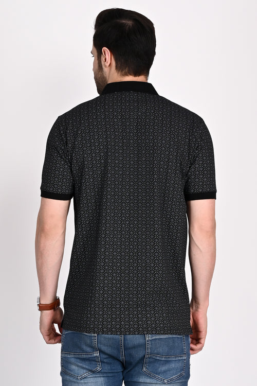 Regular Fit Printed Polo T-Shirt