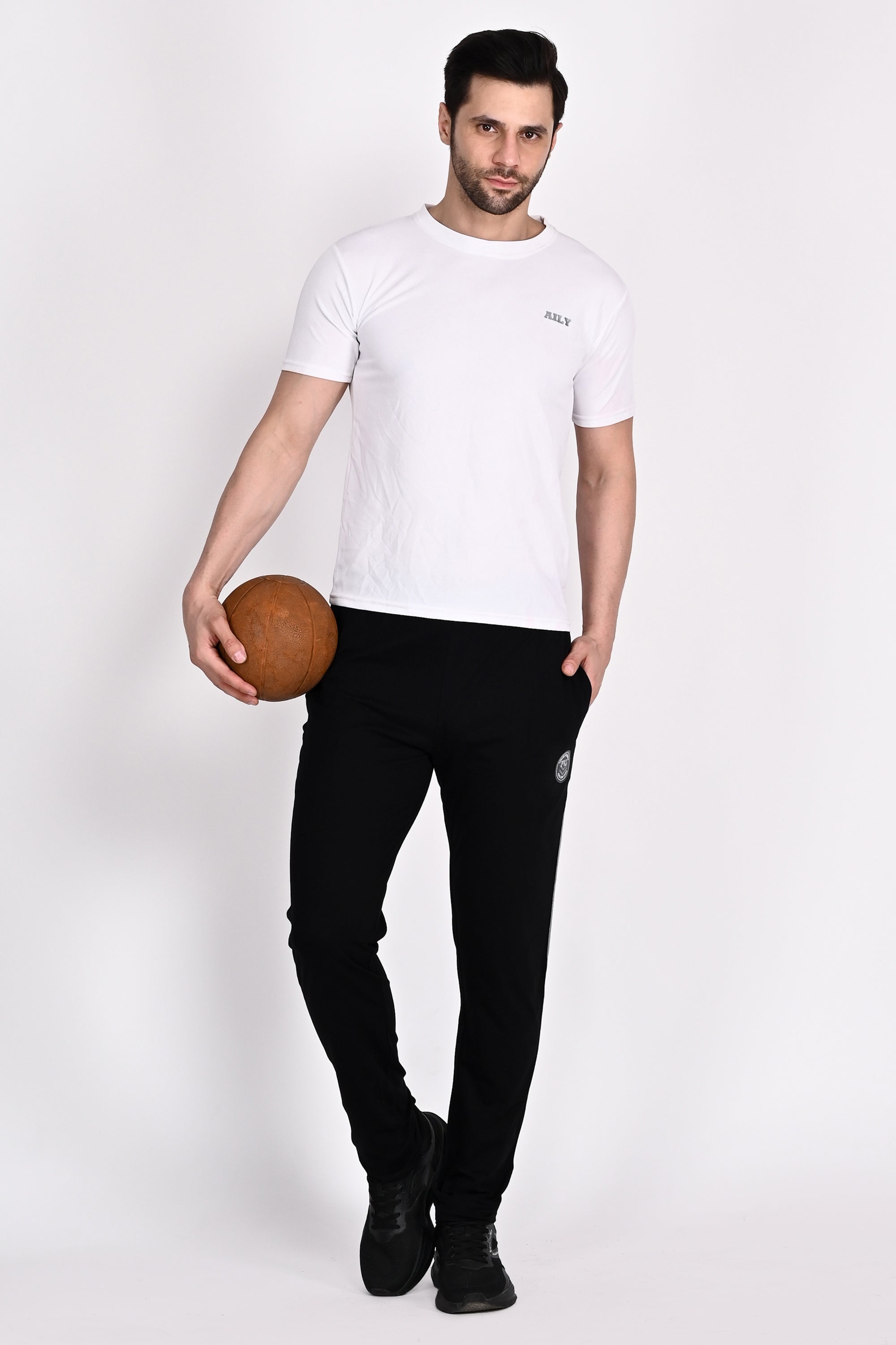 Mens Black Color Active Jogger