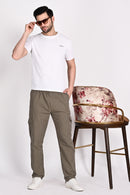 Men’s Khaki Green Stripe Trouser