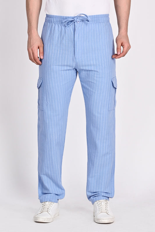 Men’s Ice Blue Cargo Trouser