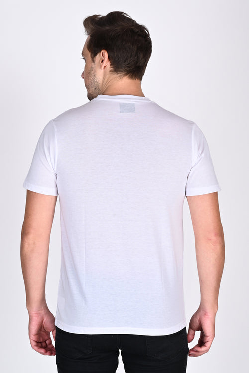 Everyday wear Solid Graphic White Tshirt