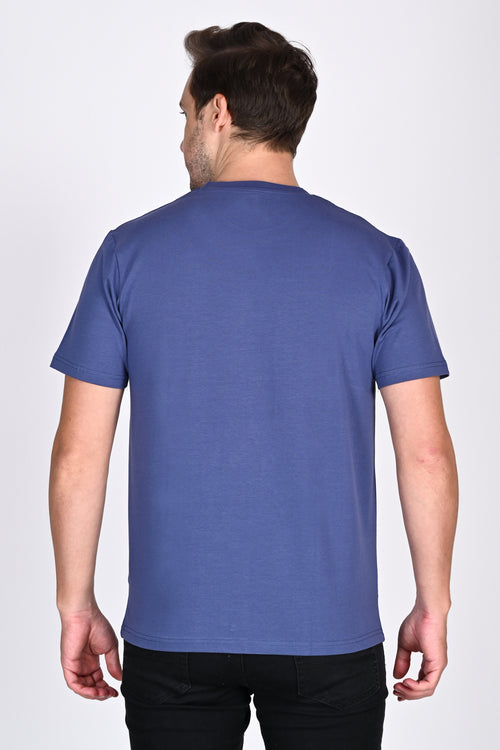 Blue Round Neck Tshirt