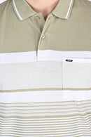 Mens Everyday Striped Polo Tshirt