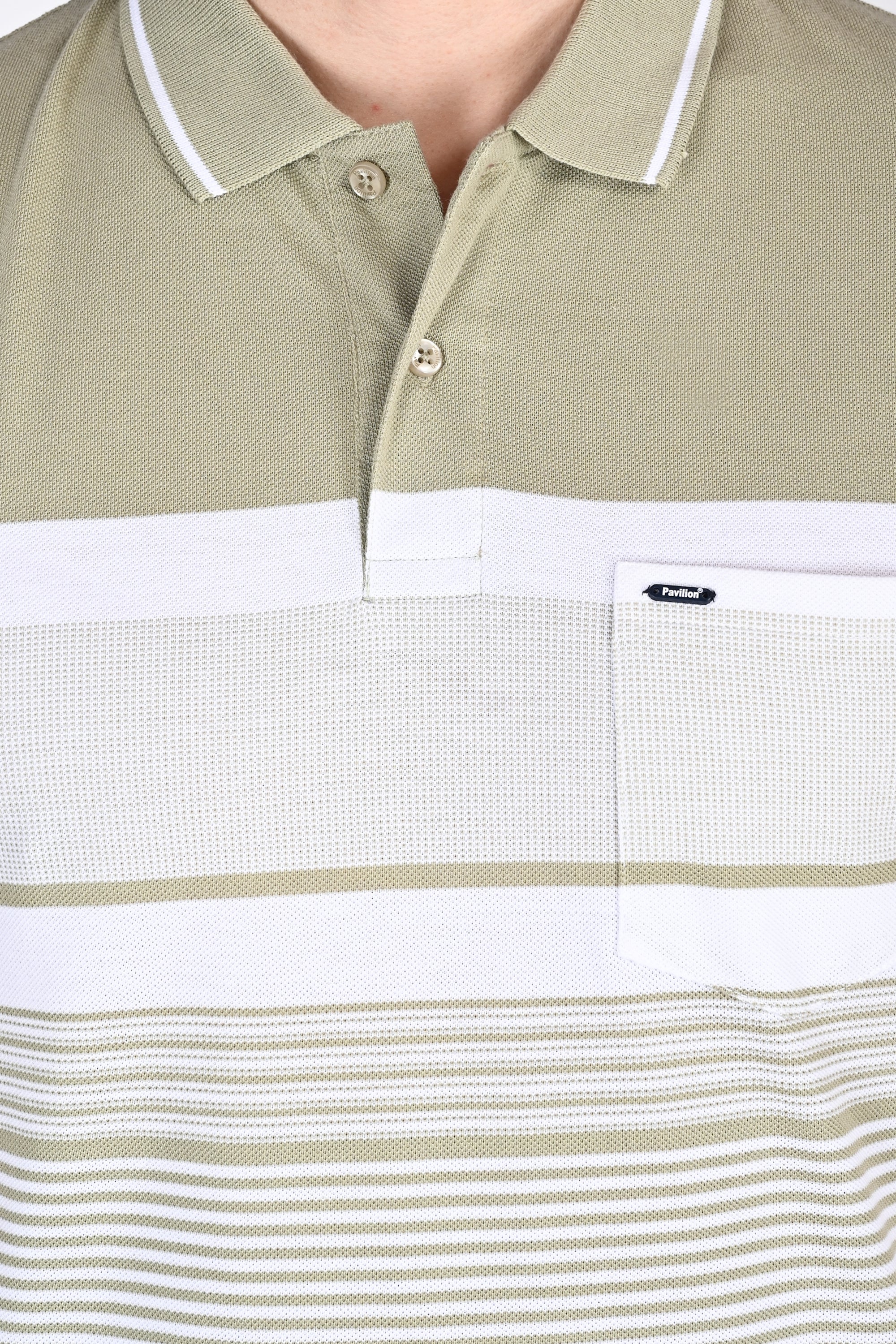 Mens Everyday Striped Polo Tshirt