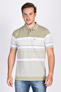 Men’s Everyday Striped Polo T-Shirt