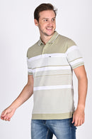 Mens Everyday Striped Polo Tshirt
