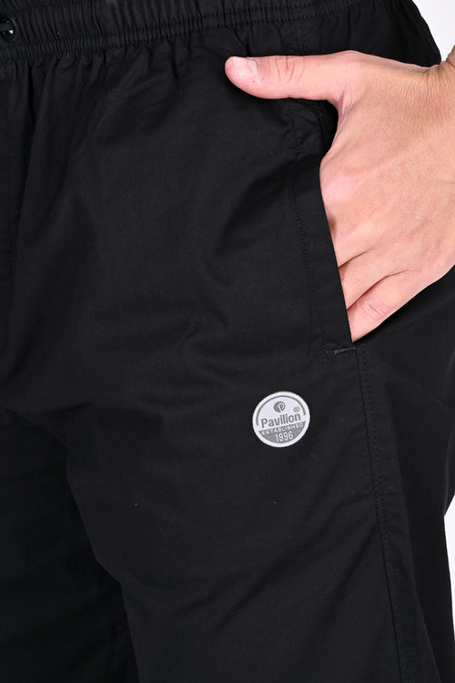 Mens Relaxed Fit Black Trouser