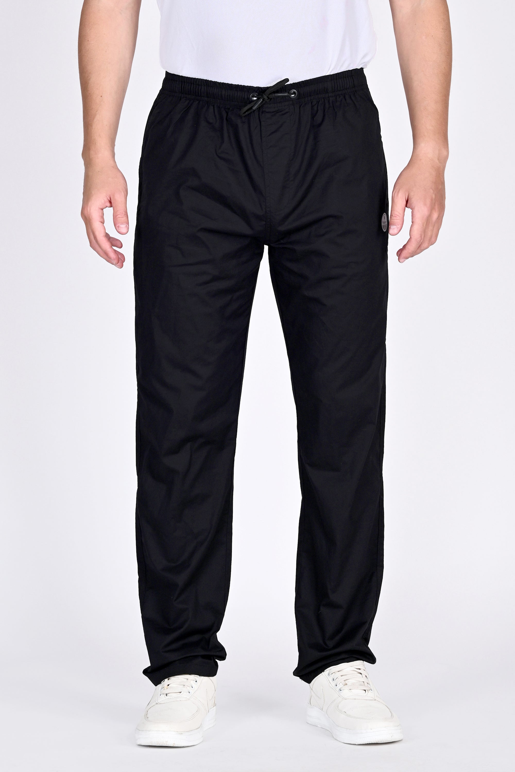 Mens Relaxed Fit Black Trouser