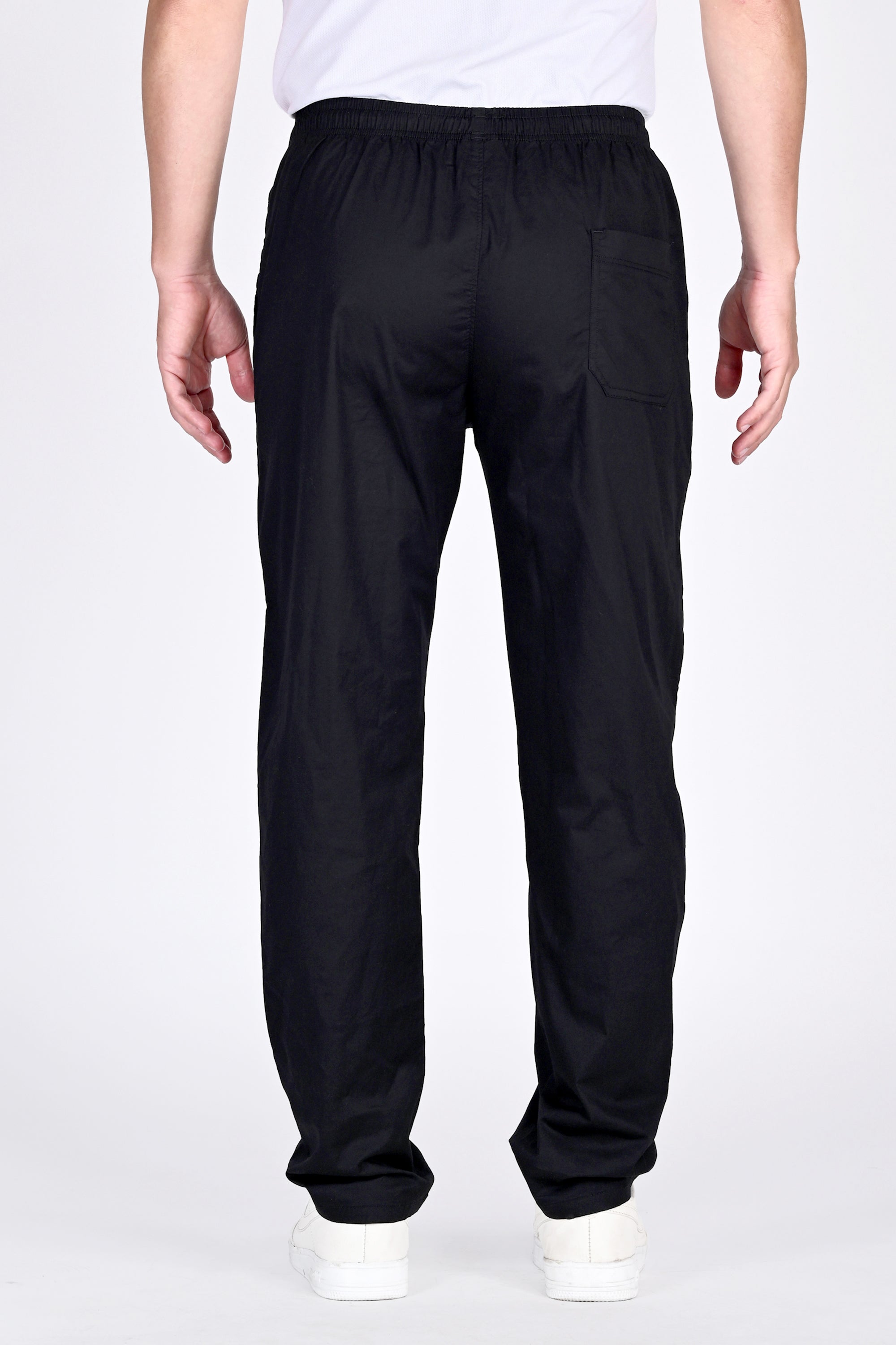 Mens Relaxed Fit Black Trouser