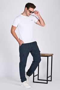 Men’s Relaxed Stripe Cargo Trouser