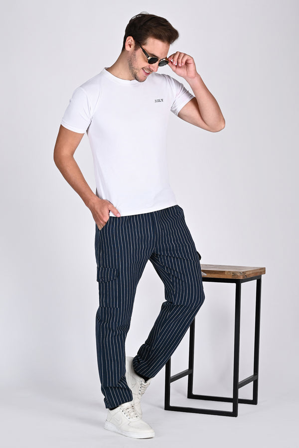 Cargo Trouser in Navy Color
